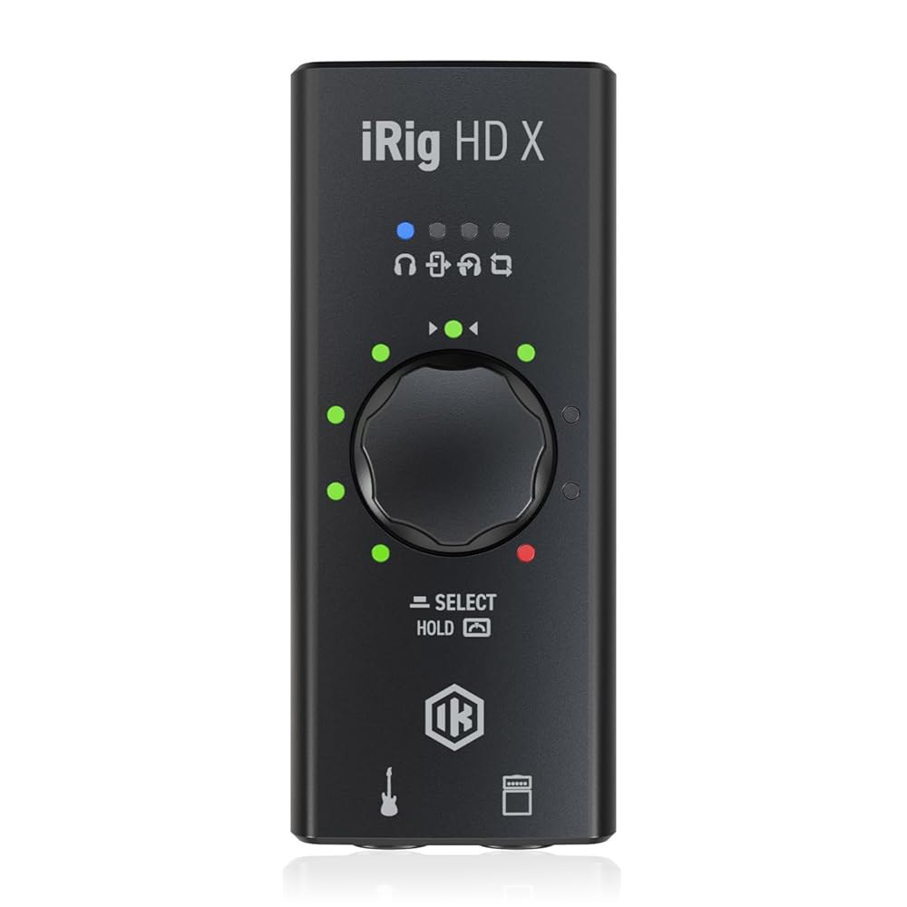 IK Multimedia iRig HD X 기타 오디오 인터페이스 96 kHz 음악 녹음 24비트 iPhone iPad Mac iOS 및 PC용 라이트닝 케이블 USBC 액세서 213,800원