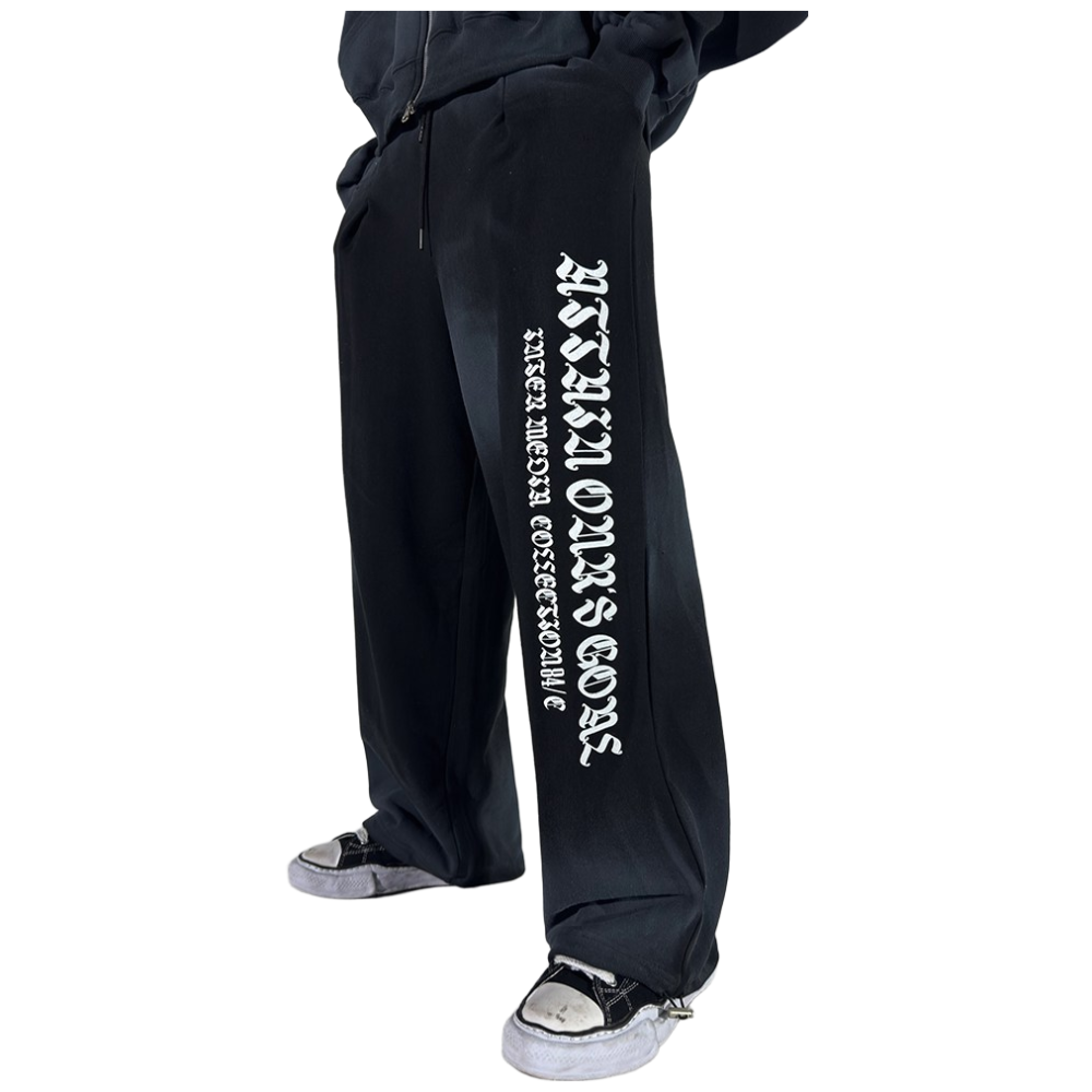 더티 그라데이션 와이드 스트링 팬츠 2COLOR 빅사이즈 밴딩바지 벌룬핏 오버핏 도프룸 44,400원