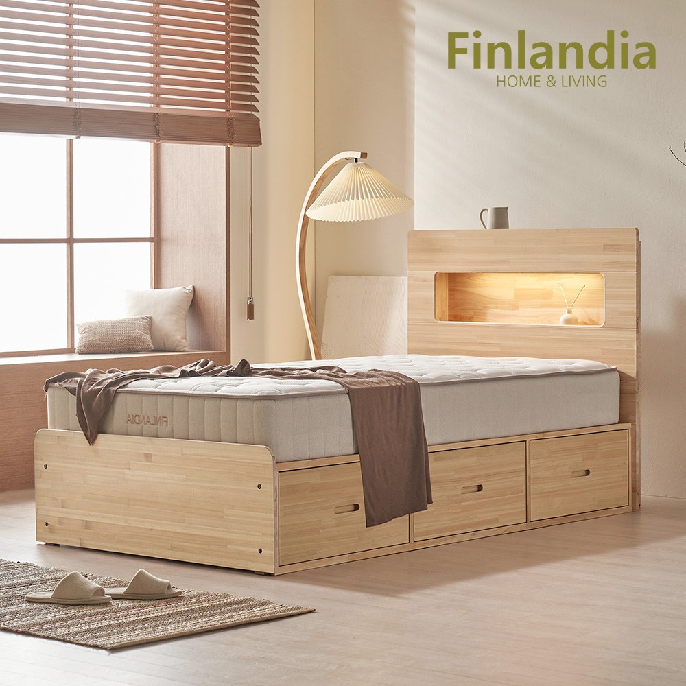 핀란디아 편백누리 SS침대-서랍형 1,200,000원