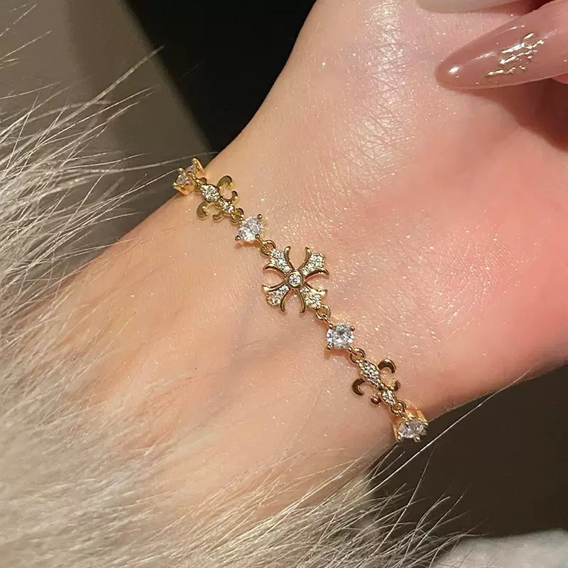 Ramlove 18K 다이아몬드 팔찌 모이사나이트 목걸이 여성 생일선물 조절 가능 도금 XSD011 89,800원