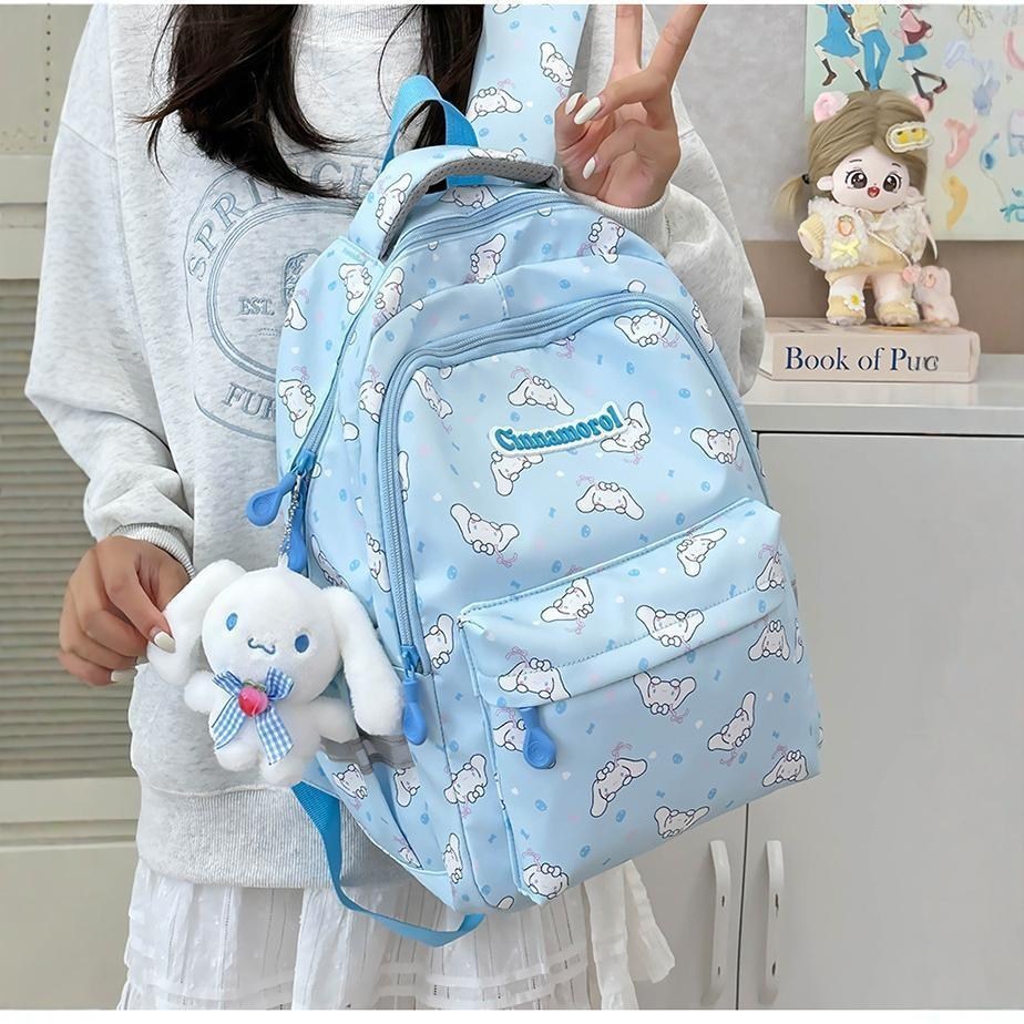 산리오 캐릭터 대용량 백팩 캐주얼 책가방 소풍 배낭 가방 인형 키링 증정 23,900원