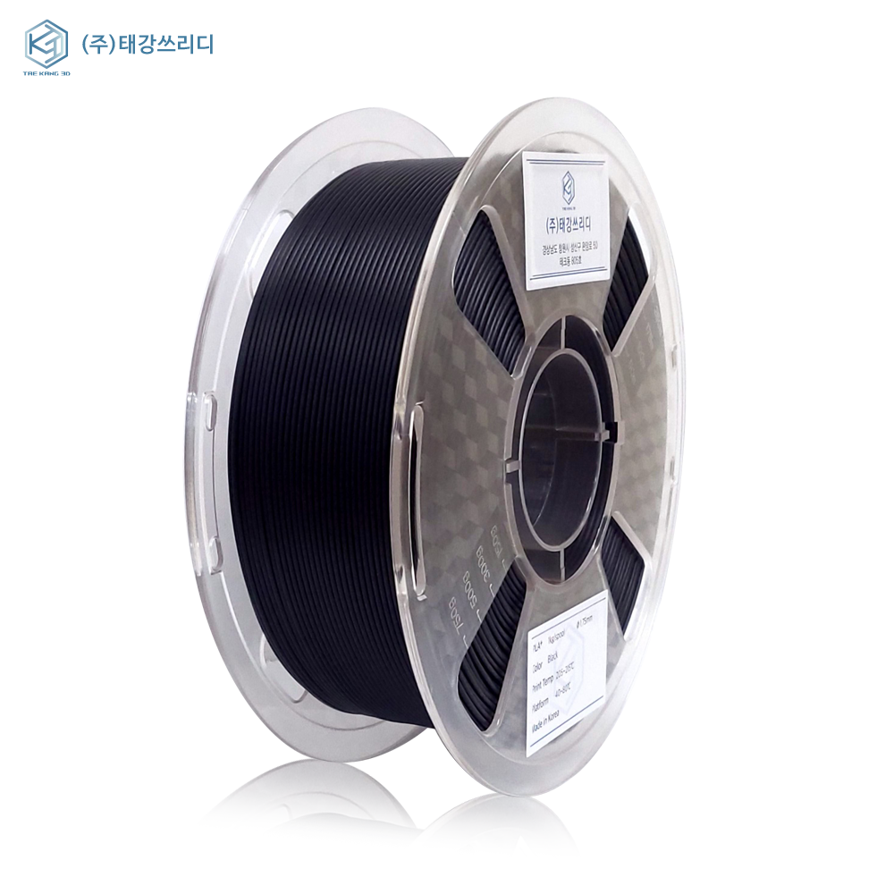 저수축 고품질 국산 ABS 필라멘트 1kg/1.75mm 3D 프린터재료 뱀부랩 프린팅, 블랙 19,490원