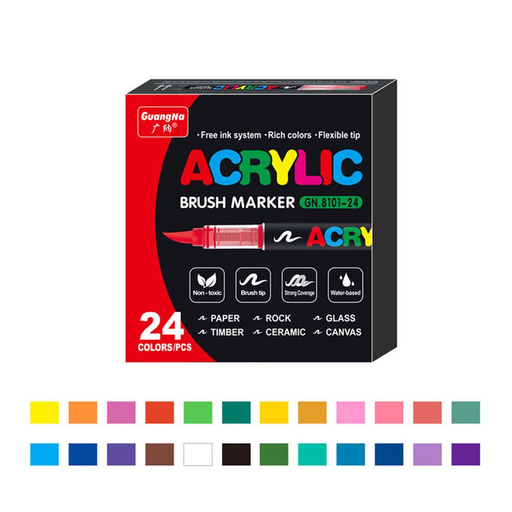 미니플 컬러웨이브 전문가용 아크릴 마카펜, 1세트, 24개 16,800원