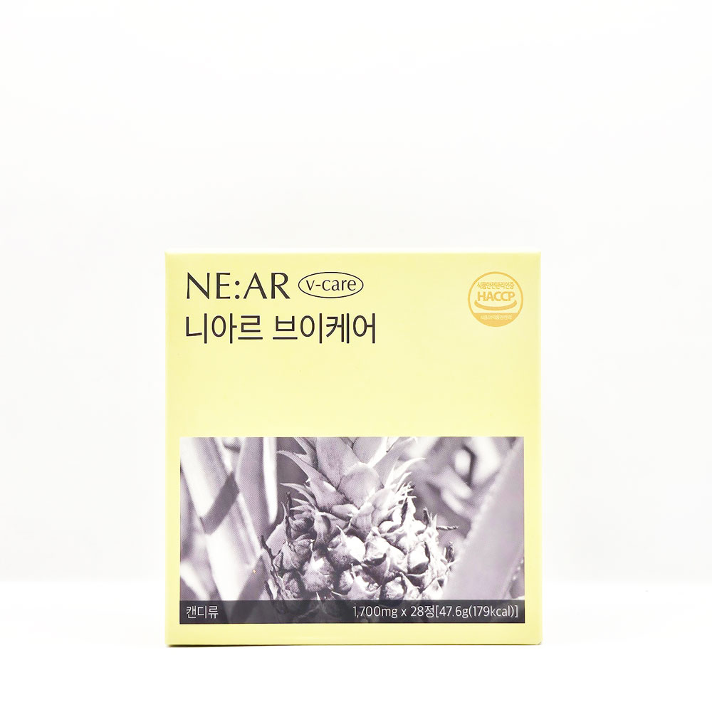 니아르 브이케어 파인애플맛 유기농 보검선인장 추출물 츄어블 브이 캔디 1700mg X 30,900원