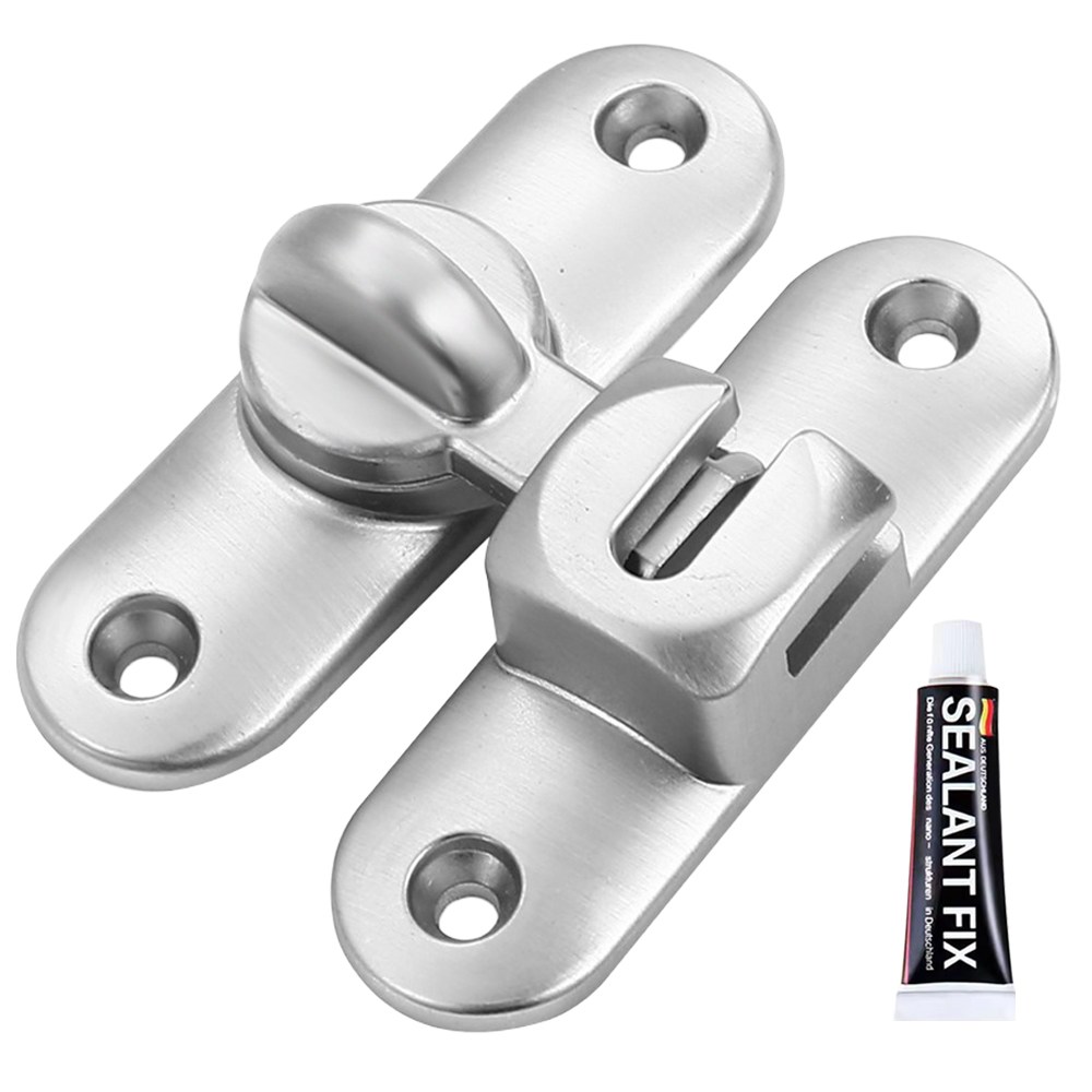 리빙아이 무타공 잠금장치 미닫이 여닫이 겸용 오도시 걸고리 걸쇠 잠금고리 실버, 실버, 1개 8,600원