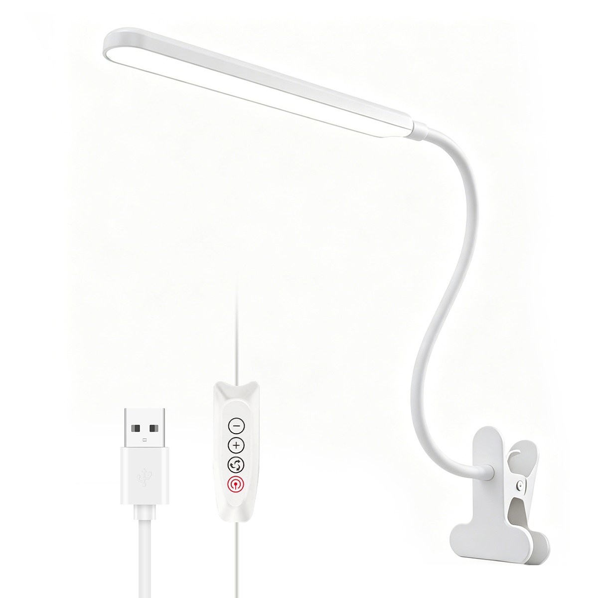 듀플렉스 클립형 LED 데스크 스탠드 H HNMA HN 봄맞이 선물 근로자의 날 하마 독서등 집게 스탠드 스탠드 조명 집게형 스탠드, 하얀색 12,000원