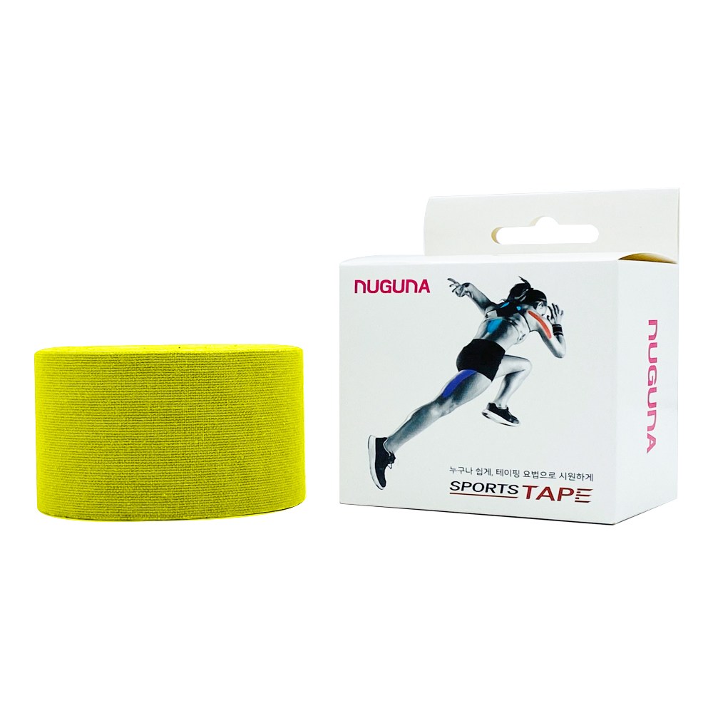 누구나 키네시올로지 스포츠 테이핑 근육 테이프 5cm x 5m, 옐로우 15,900원