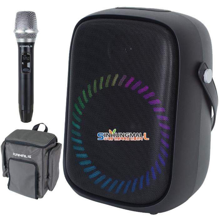 카날스 BW-600 충전식 이동형 블루투스 앰프 6.5인치스피커 900MHz 무선MIC 150W 351,820원