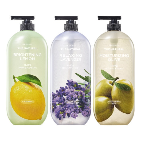 온더바디 더내추럴 바디워시 (레몬 라벤더 올리브) 900g, 총3개 26,800원