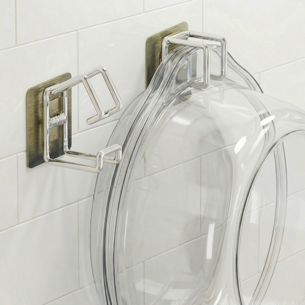 스프렉스 무타공 스테인리스 세숫대야 걸이, 실버, 2개 5,100원