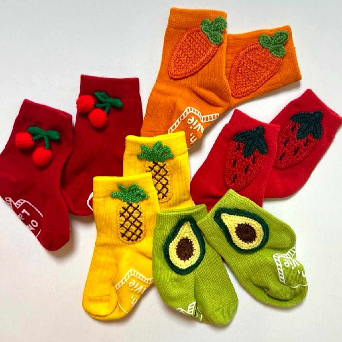 오라비 과일양말 5종세트 아기양말 유아양말 아동양말 0세~5세 22,900원