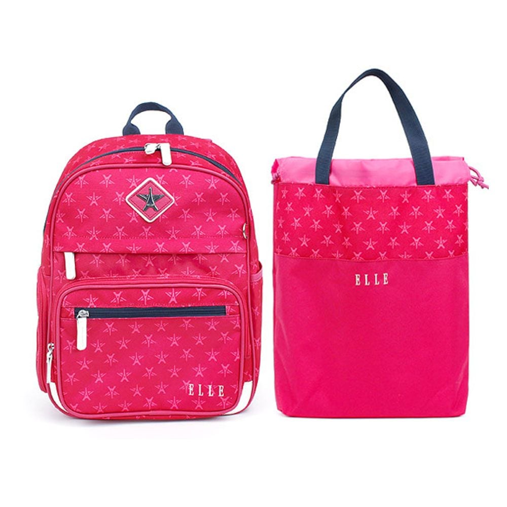 엘르 패턴 경량 책가방 세트 여아 초등학생 가방 학교가방 신학기 입학선물 저학년책가방 dew+677Yn 62,280원