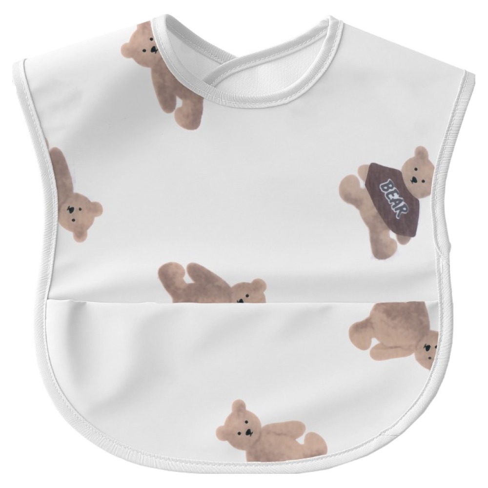 르메이어 유아용 민소매 방수 턱받이 앞치마, 화이트 베어, 1개입, 1개 11,370원
