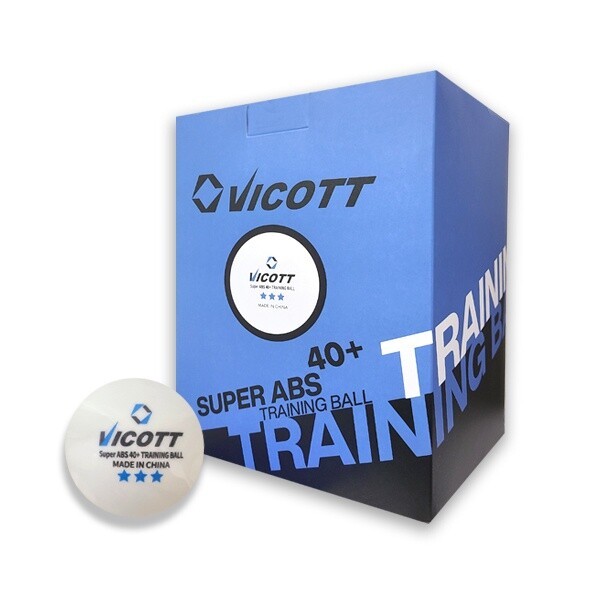 VICOTT 3성 트레이닝 볼 ABS 40+ 탁구공 화이트, 1개, 흰색, 100개입 16,990원