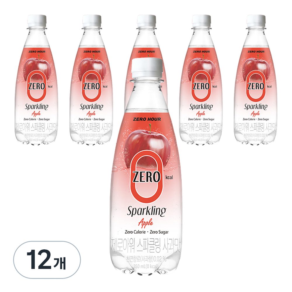 제로아워 0kcal 스파클링 사과맛, 350ml, 12개 12,900원