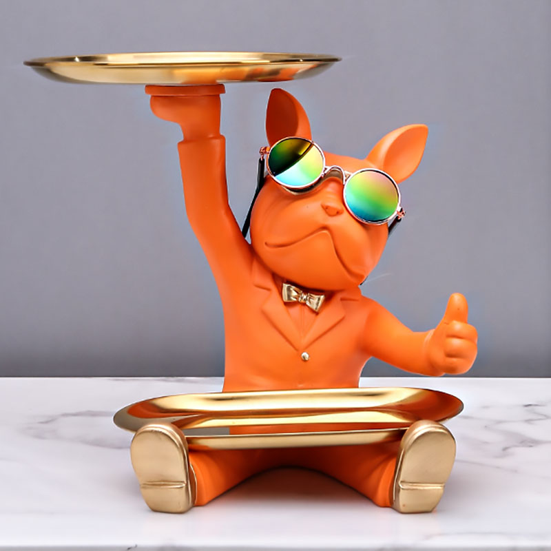 Sunwer 불독 트레이 릴렉스 인테리어 소품 수납 차키 보관함 다용도 악세사리 트레이 21,600원