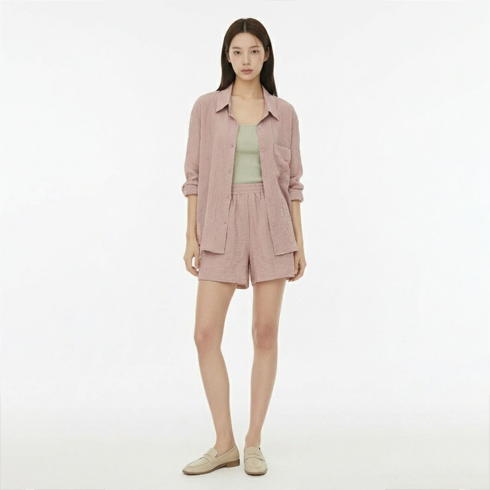 페이퍼먼츠 씨엘 블라우스 + 반바지 세트 13831 39,980원