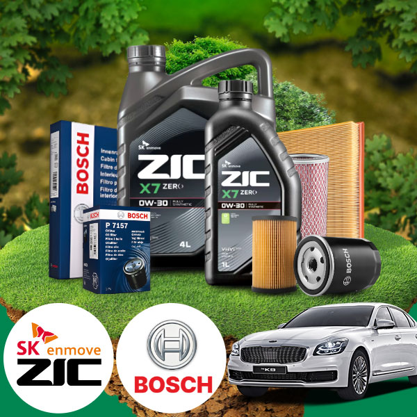 기아 K9(더) 3.3/3.8(18~20) 가솔린 엔진오일세트 지크 X7 제로 0W30 93,600원