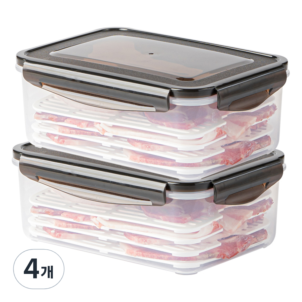 나누담 클래식 삼겹 목살 생선 보관 트레이 밀폐용기 2L 26,800원