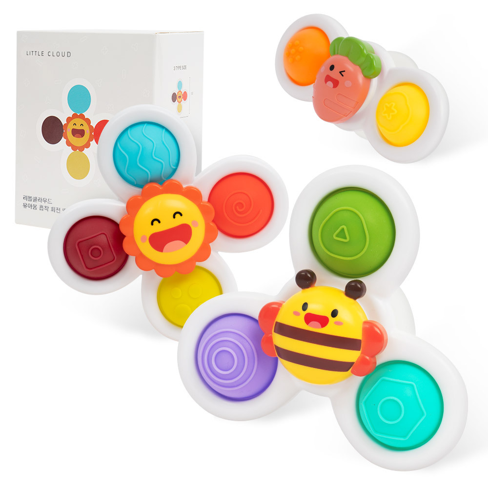 리틀클라우드 유아용 흡착 회전 딸랑이 3종세트 9,440원