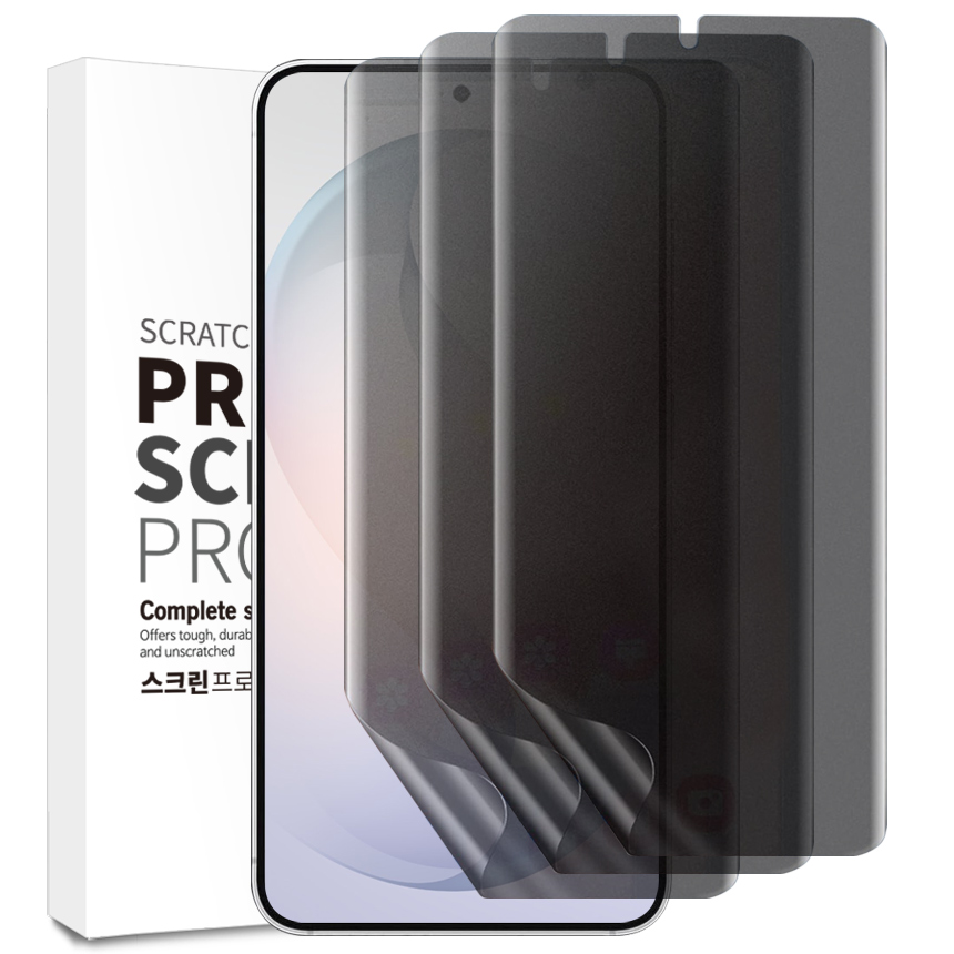 벌크온 1+1+1 갤럭시 S25 플러스 울트라 슬림 사생활 보호 프라이버시 지문방지 저반사 우레탄 풀커버 액정 필름, 3개 12,480원