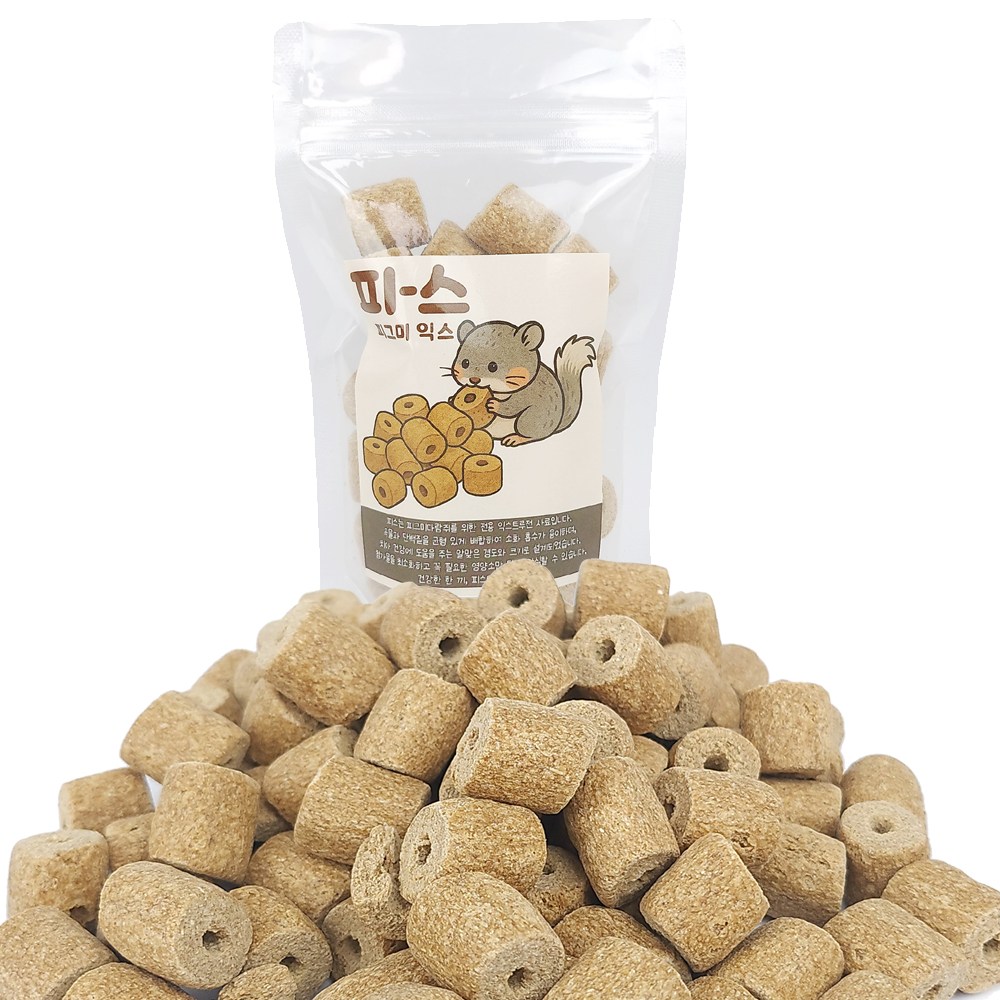 [피-스] 피그미다람쥐 이갈이 사료 익스트루전 8,980원