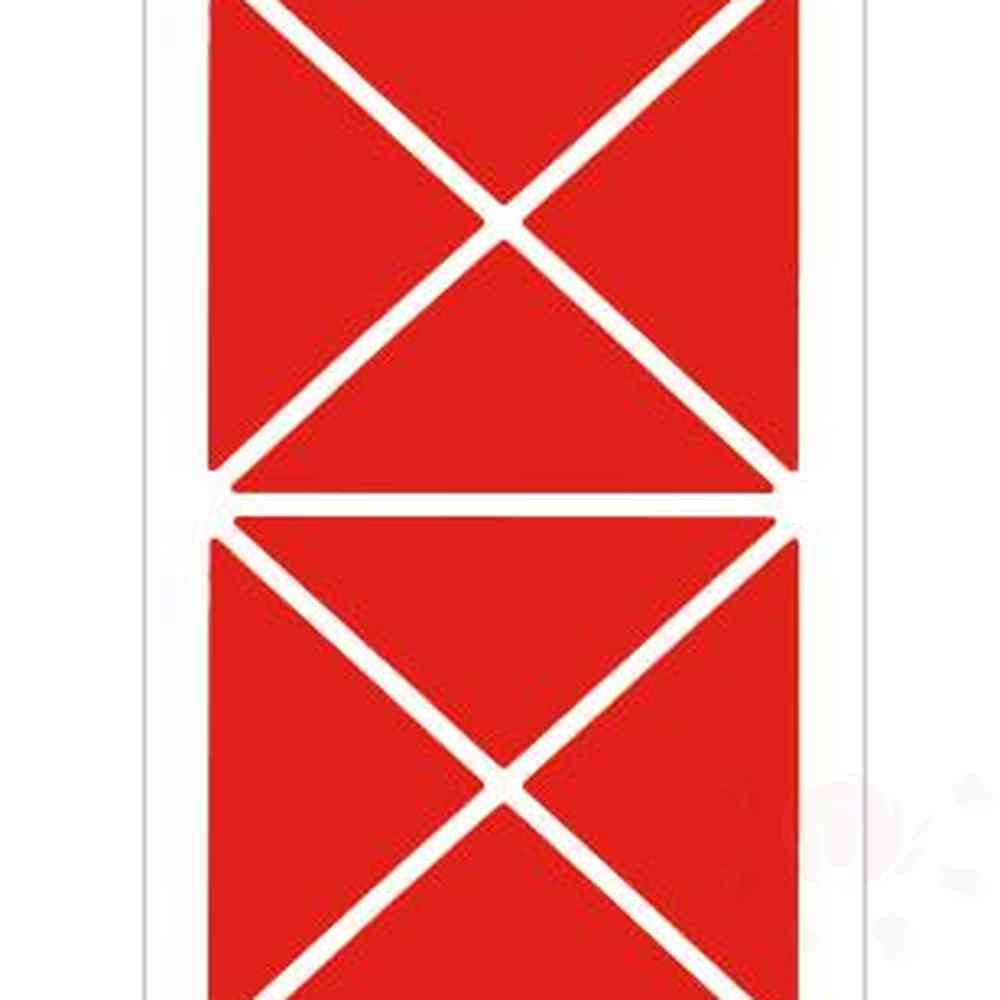 삼안 세모네모 1000 모양견출지 세모 10-326-1R 7매 적색 65x30 1개 라벨스티커 800원