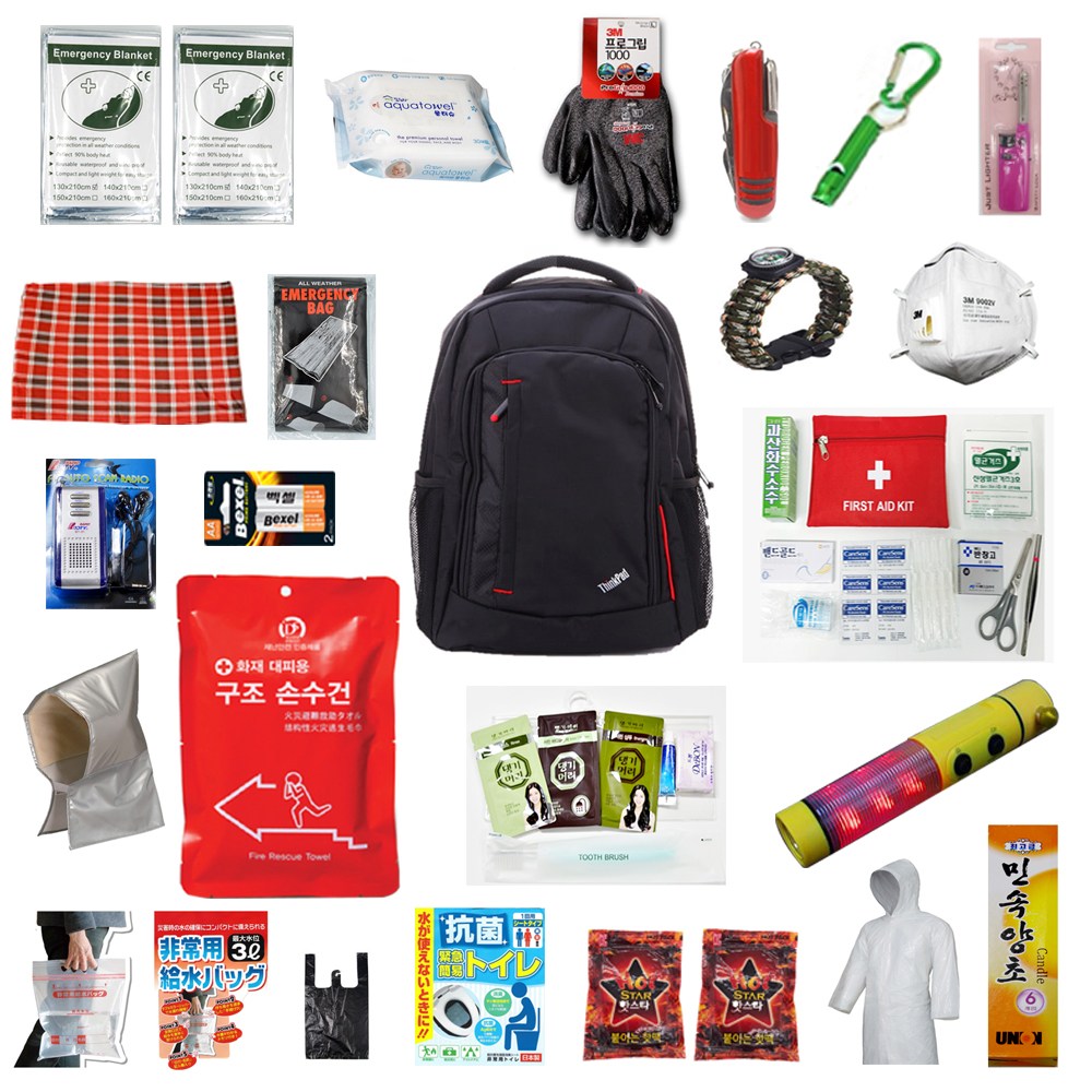 생존가방 지진배낭 39종 풀세트 지진대비 생존 비상용품 125,000원
