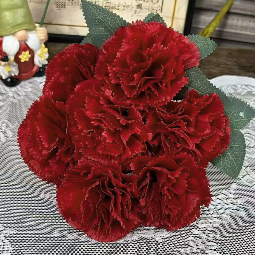 하스몰 14송이 카네이션 조화 꽃다발 기념일 선물, 레드, 1개 7,900원