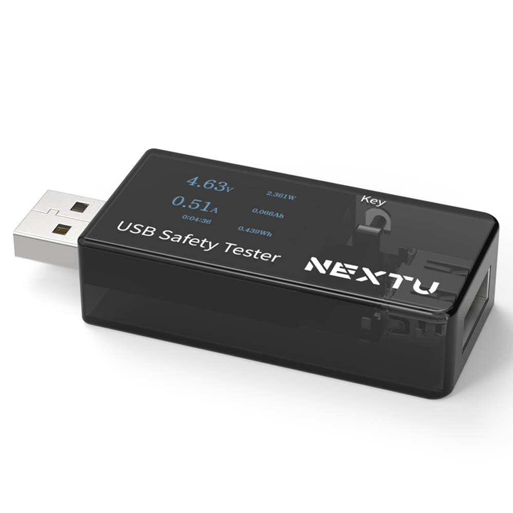 넥스트유 USB A타입 전압 전류 측정 테스터기 NEXT-VA01W 12,300원