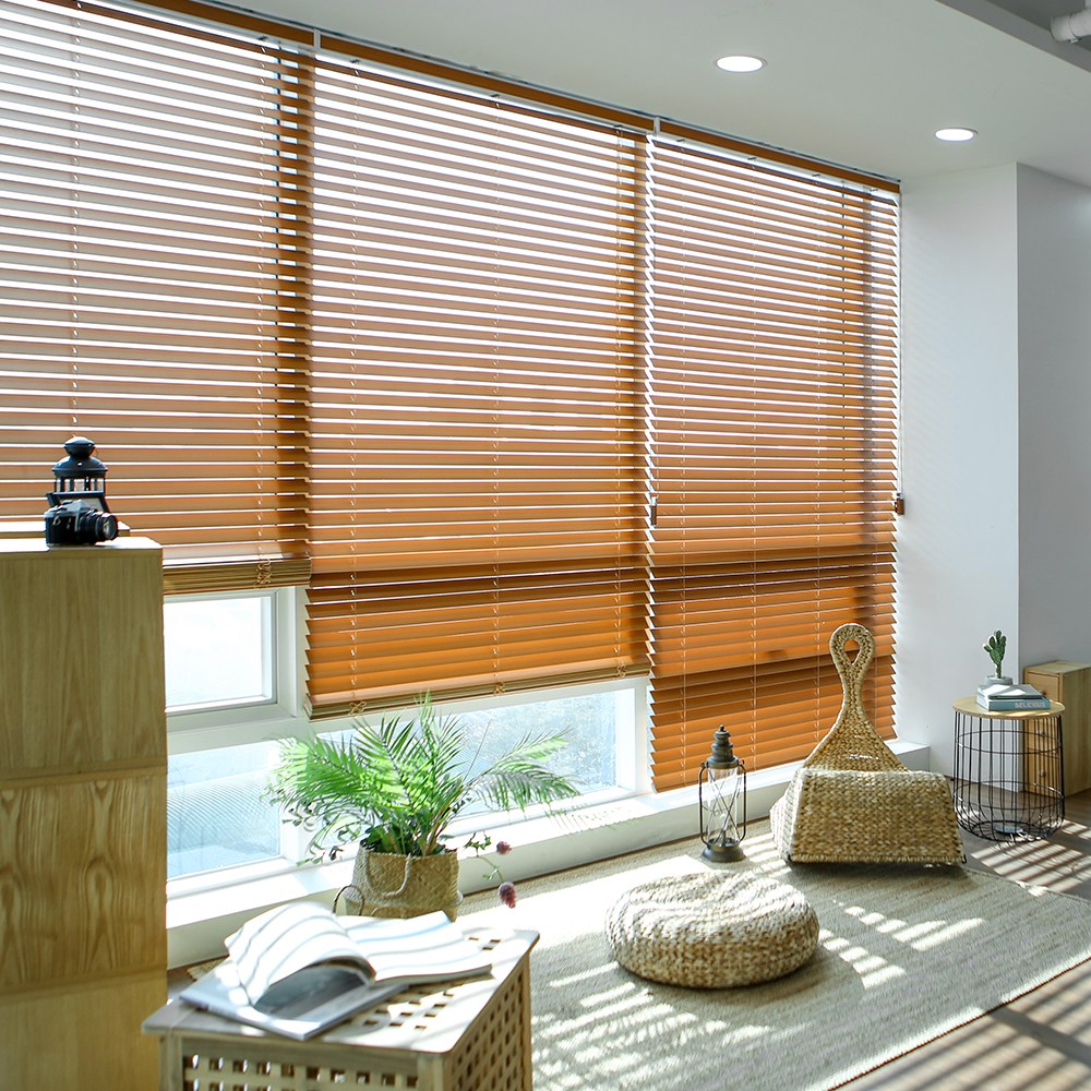 해비체 못없이 라운드 오동나무 우드블라인드 40x40 58,800원