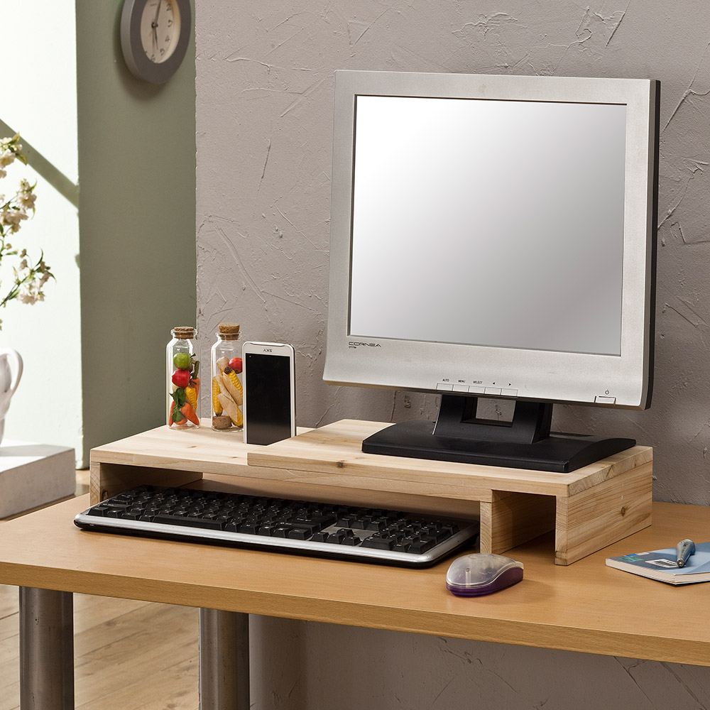 삼나무 슬라이딩 모니터받침대 19,300원