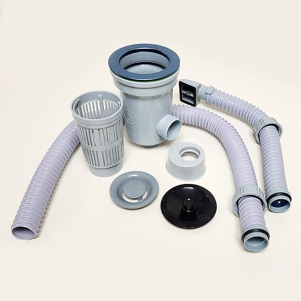 싱크대 배수구 세트 소배수구 싱글 홈통 주방 개수대 교체용 (규격 110mm) 9,500원