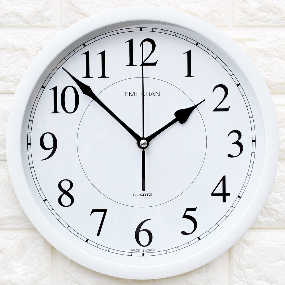 케이엠데코 인테리어 무소음 원형 벽시계 T-260, 현재가 17,950원