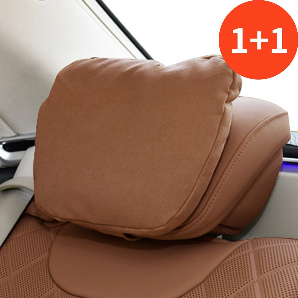 [헤이쇼피아] 순정형 스웨이드 차량용 목쿠션 1+1 24,900원