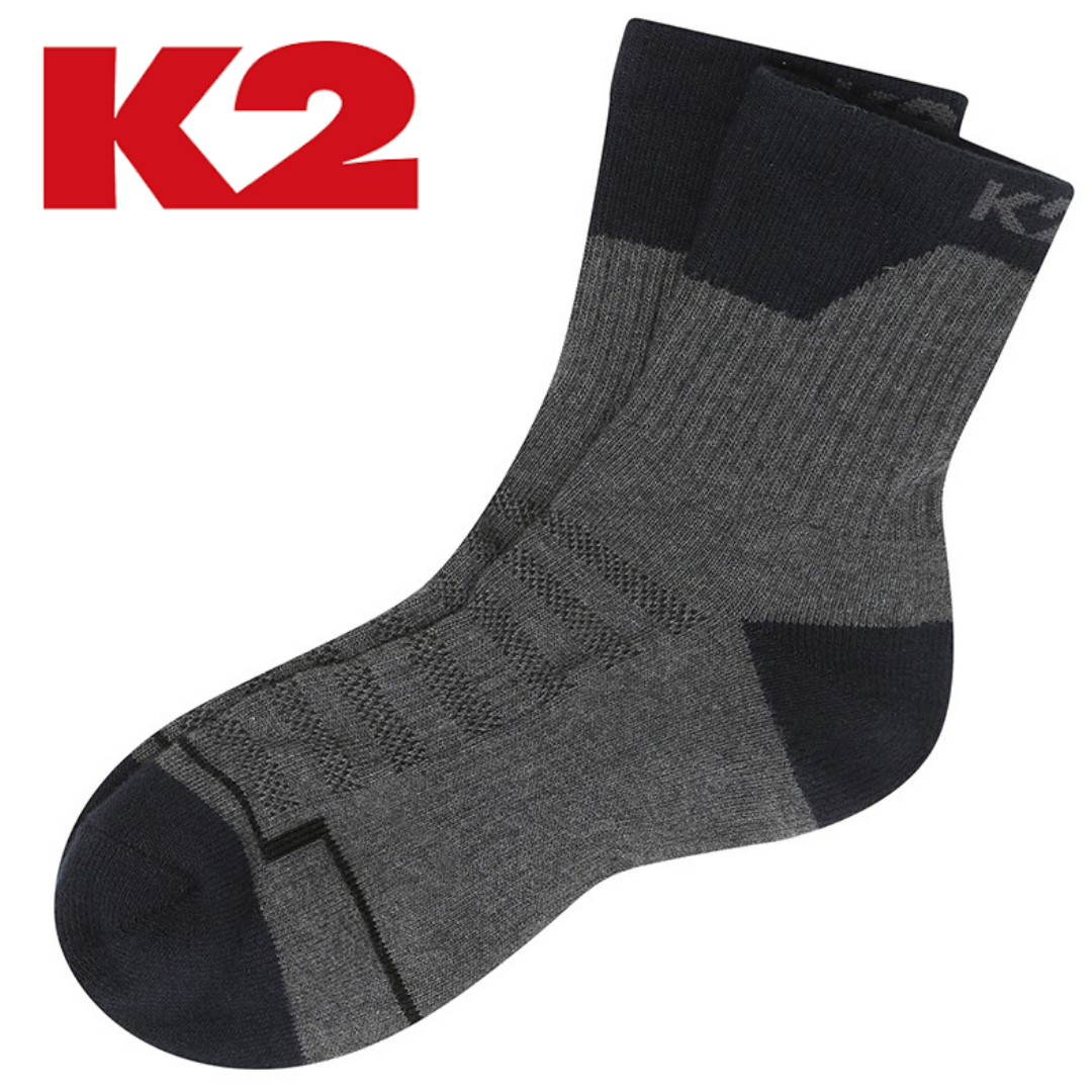 [매장발송] K2 남여공용 양말 등산 스포츠 안전 작업 쿠셔닝 중목양말 6,900원