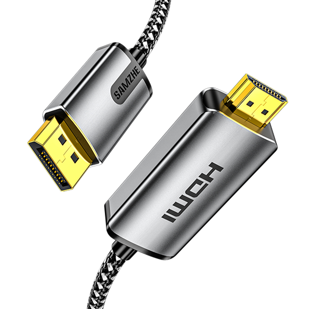 SAMZHE 프리미엄 8K 60Hz DP 1.4 to HDMI 2.1 모니터케이블, 1개, 1.5m 49,400원