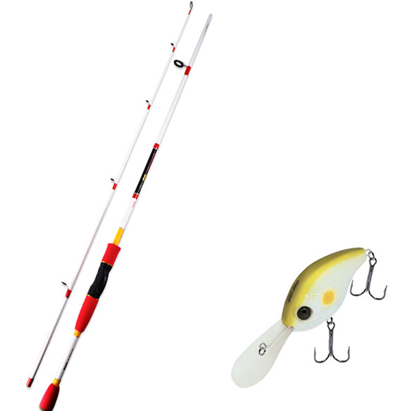 아피스 배스게임 XT 루어 낚싯대 화이트 + 다미끼 디씨-300 하드 베이트 루어 55mm 005 AYU 9,230원