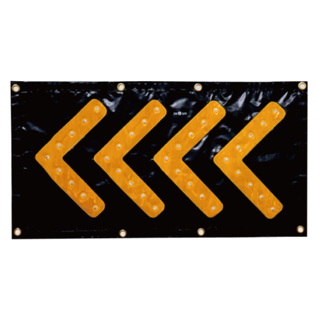 LED 이동식 갈매기 / 자석 부착형 / 건전지 사용 DC 4.5V 850X450 사고예방 추돌 사고 방지 고속도로 작업, 1개 46,000원