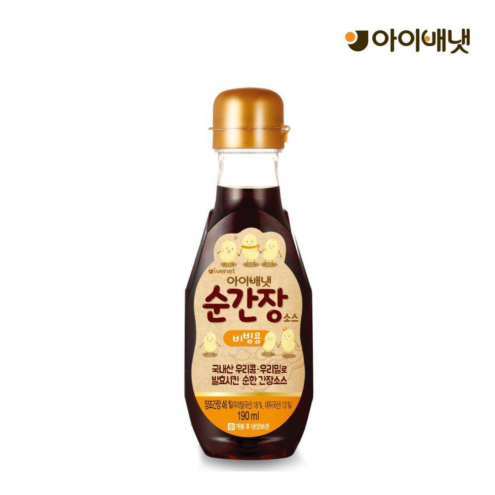 [아이배냇] 베베 아기 이유식 순간장 2개 특가, 1세트, 순간장소스(비빔용) 2개, 190ml 12,240원