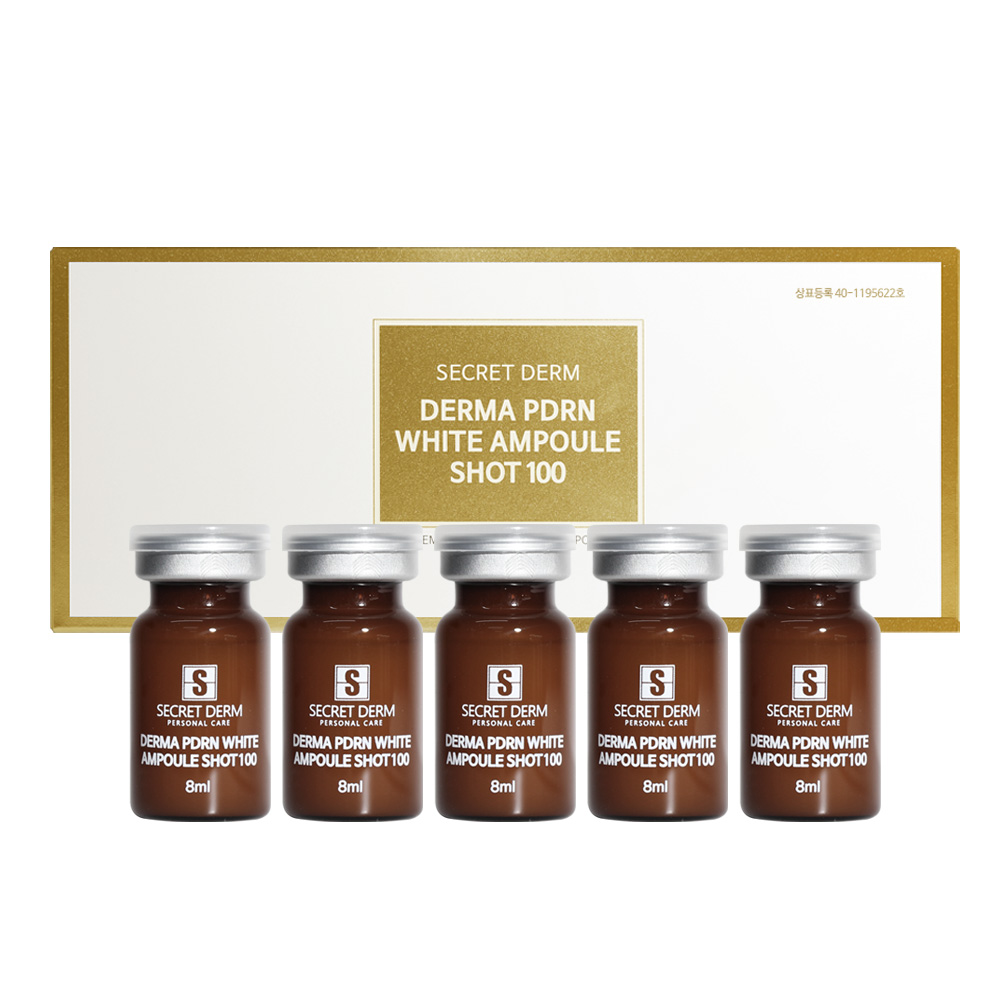 시크릿덤 더마 PDRN 화이트 앰플샷 100 EGF 미백 주름 탄력 연어정액 DNA MTS 앰플, 1개, 40g 25,800원