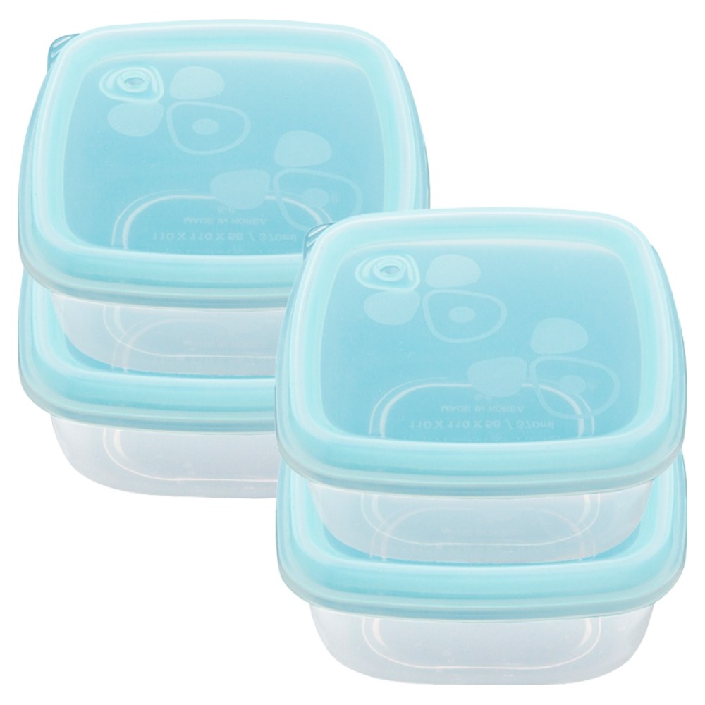 실리팟 실리콘 정사각 냉동밥 보관용기, 4개, 단품 25,420원