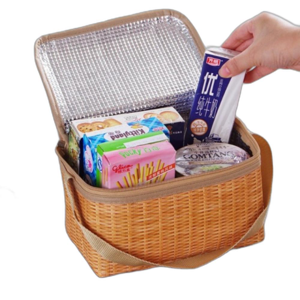 라탄 보냉백 보온백 쿨링백 피크닉 캠핑 소풍, 1개 7,580원