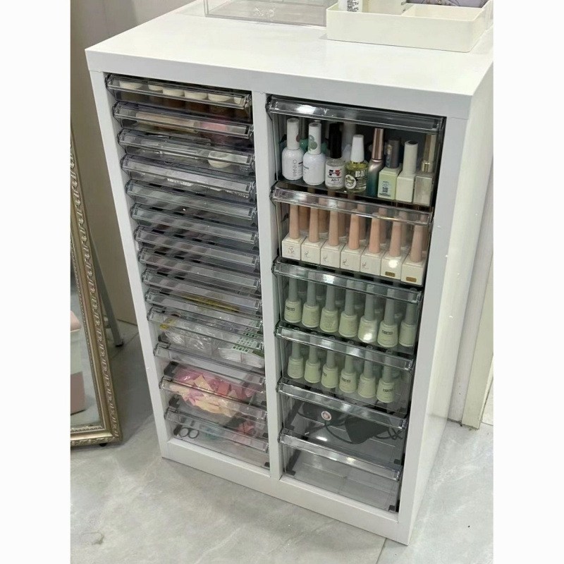 네일숍 네일아트 서랍형 다층 문구 정리함 젤네일 파트 보관함 서랍장 스톤 진열 수납장 172,000원