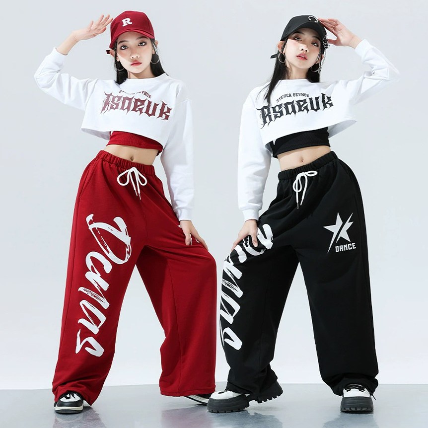 메이징키즈 주니어 여아 크롭 나시 힙합 스트릿 크롭 카고 바지 3종 댄스복 41,500원