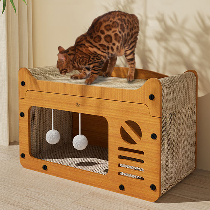 딩동펫 고양이 일체형 숨숨 하우스 스크래쳐 12,900원
