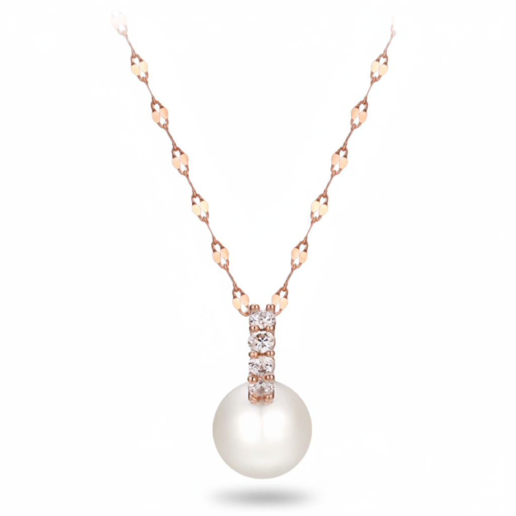 [엘르주얼리] 14K 체인 블링 진주 목걸이 EL14NN019 169,000원