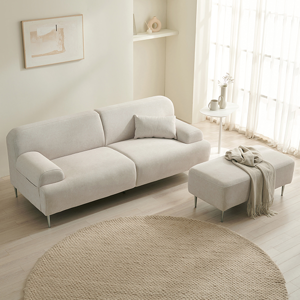 삼익가구 브래디 기능성 패브릭 2인용 3인용 소파 소파+스툴포함+쿠션증정 269,000원