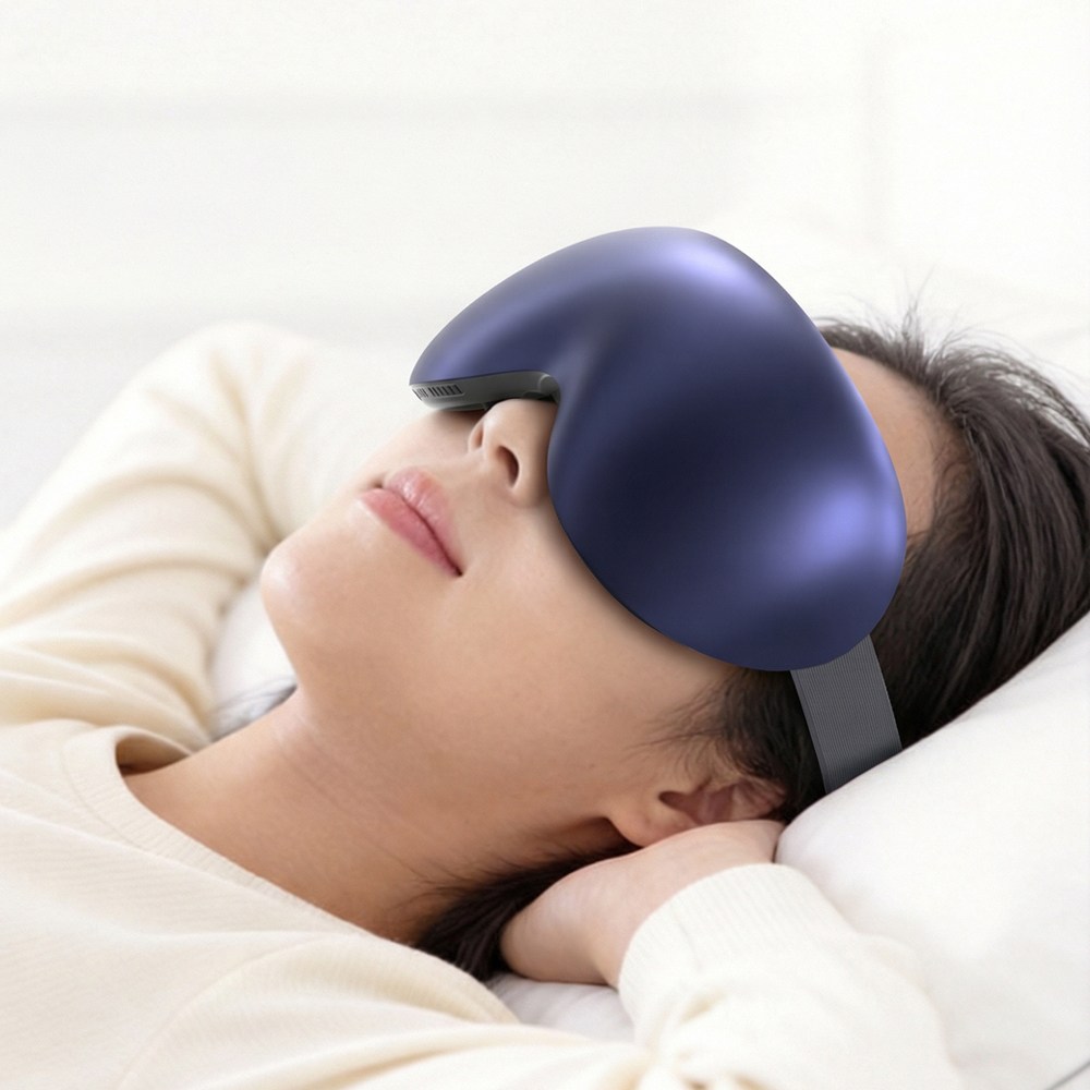 보미디 눈마사지기 무선 공기압 눈마사지기 냉각 온열찜찔 눈 피로 완화 마사지기 안마기 EM01, 딥블루, EM01 98,000원