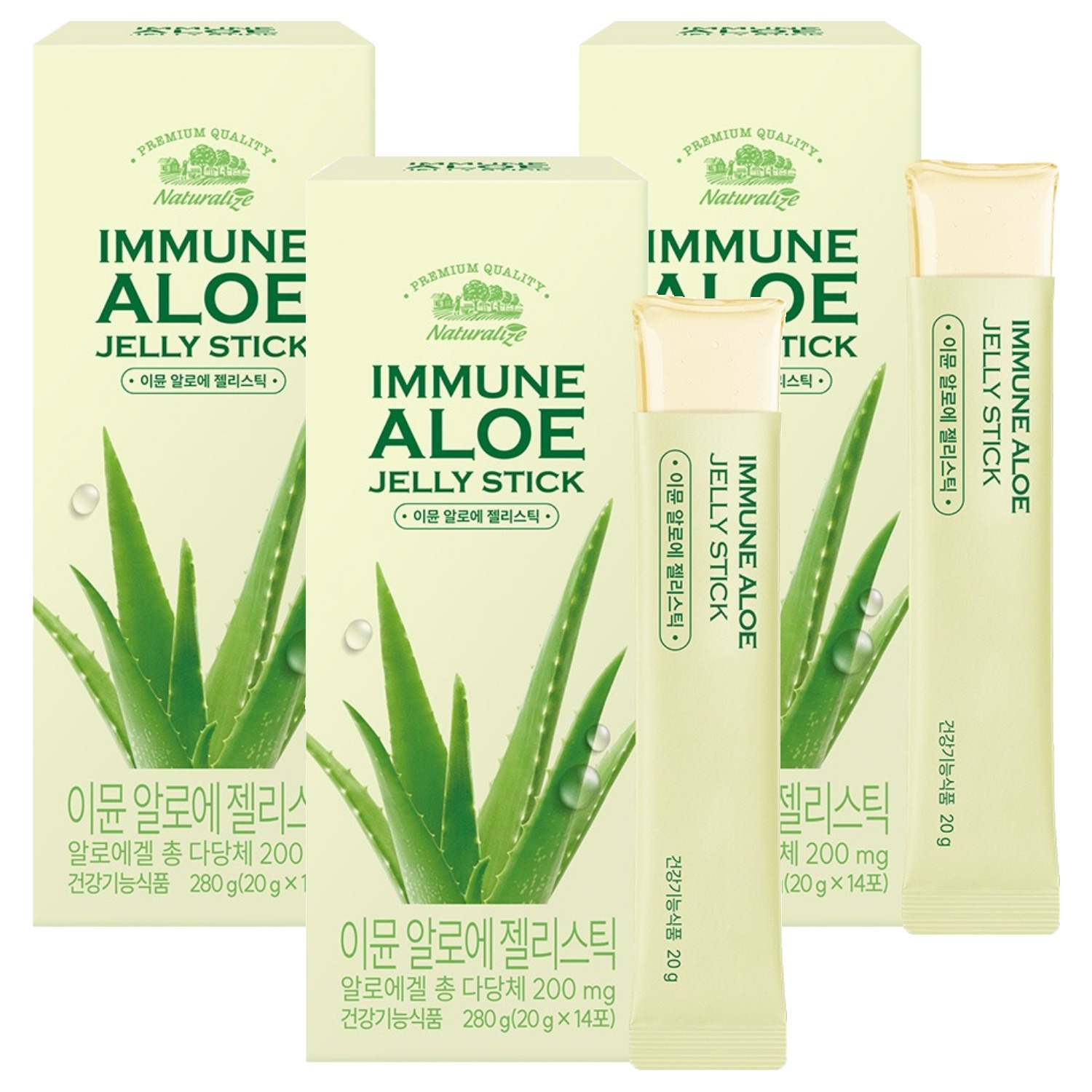 네추럴라이즈 이뮨 알로에 젤리스틱, 280g, 3개 28,900원